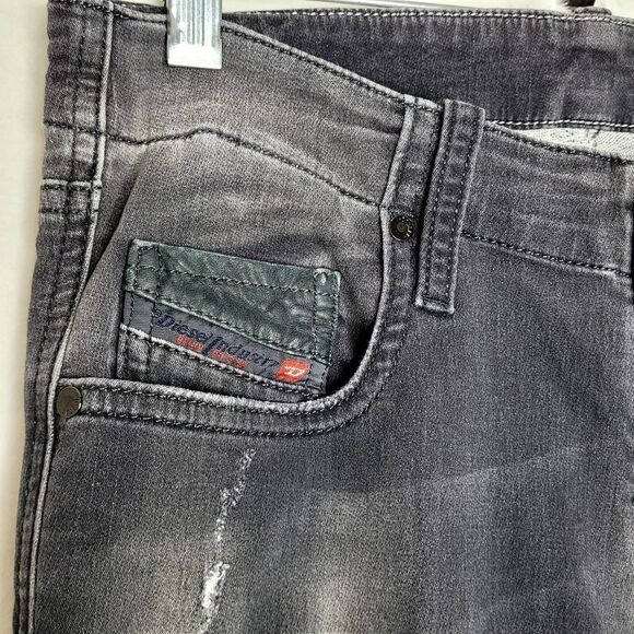 Diesel Grupee Denim + Sweat Pants Size 27 - Picture 5 of 14